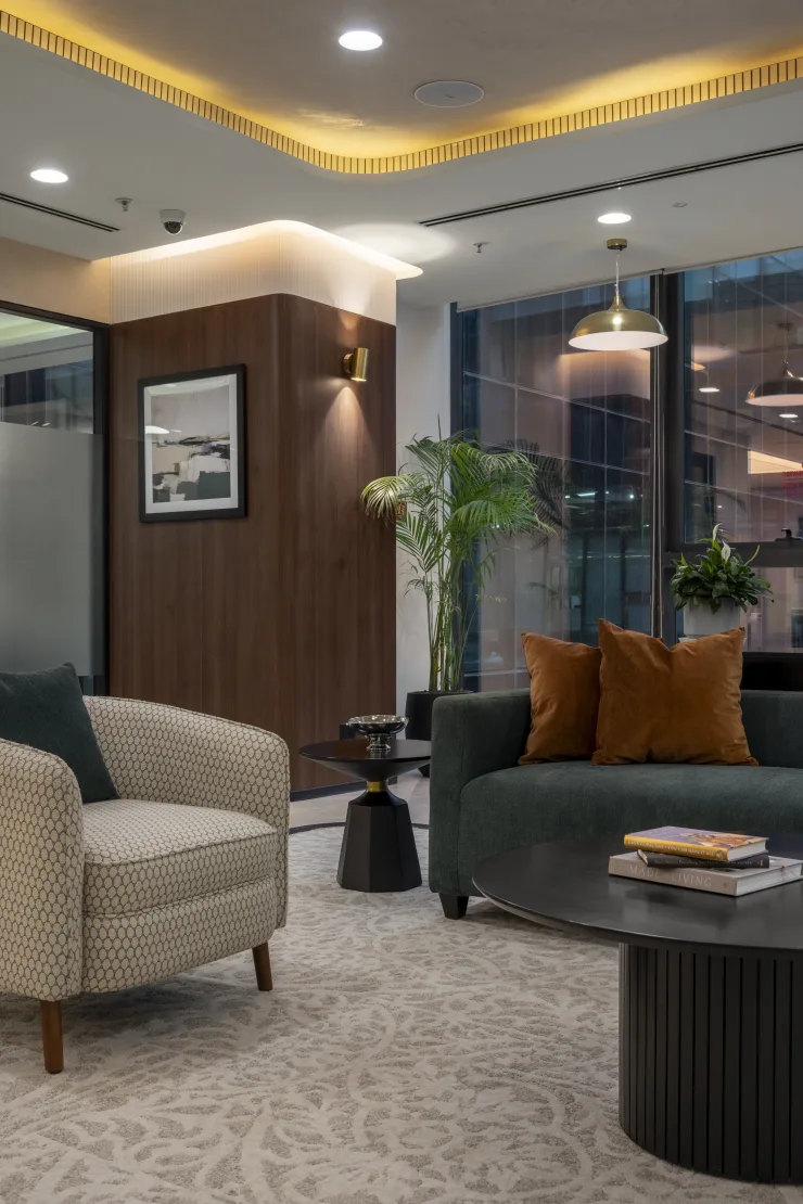 Table Space Worldmark centre — café seating, Delhi NCR