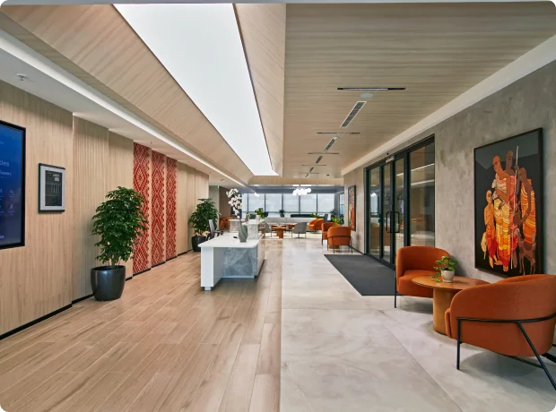 Enterprise workspace delivered by DESYN, Table Spaceâs design and build practice
