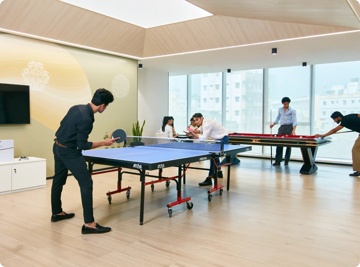 Work cafÃ© inside a Table Space suites centre