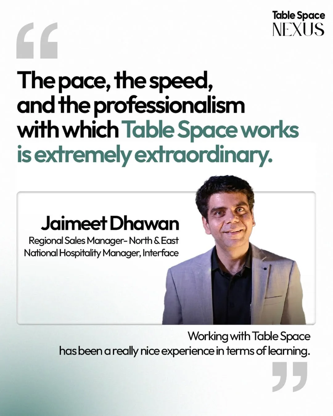 Every great workspace relies on the right collaborators to translate a design co