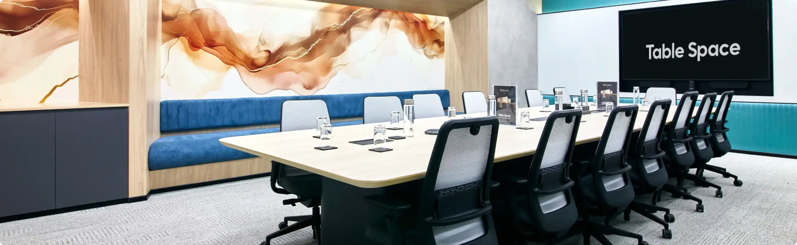 Fully equipped office meeting room at Table Space 