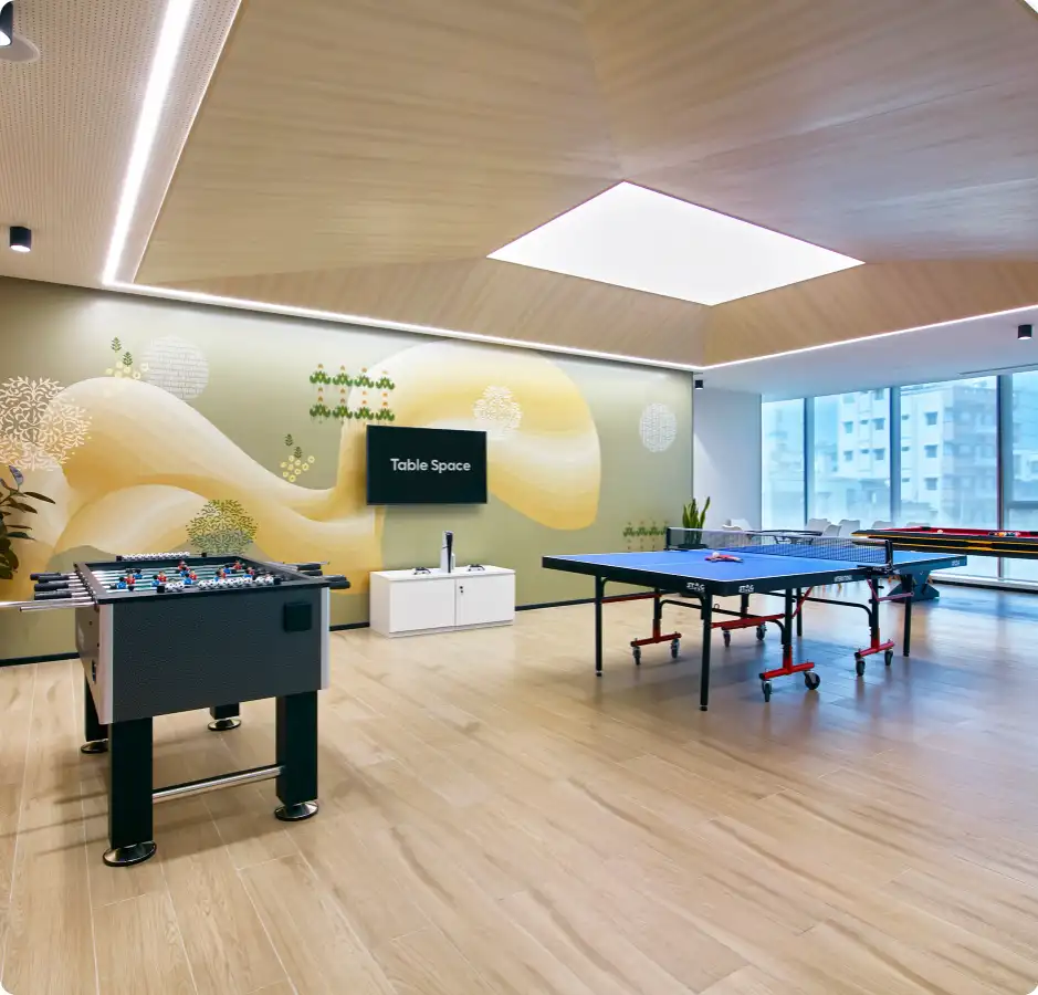 Luxury lobby and waiting area at Table Space