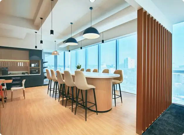 Luxury lobby and waiting area at Table Space